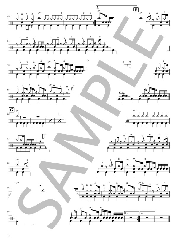 楽譜】やっぱり雨は降るんだね / ツユ (ドラム / 中級) - Piascore