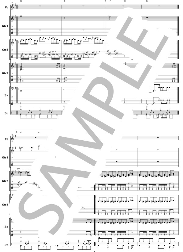 楽譜】GUNS N' ROSES / PARADISE CITY バンド・スコア from68 / GUNS N