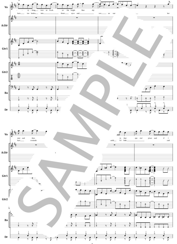 楽譜】GUNS N' ROSES / SWEET CHILD O'MINE バンド・スコア 楽譜