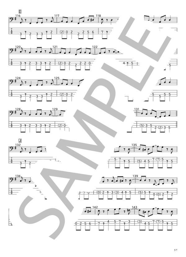 楽譜】Fight Music / SEKAI NO OWARI (エレキベース / 初〜中級