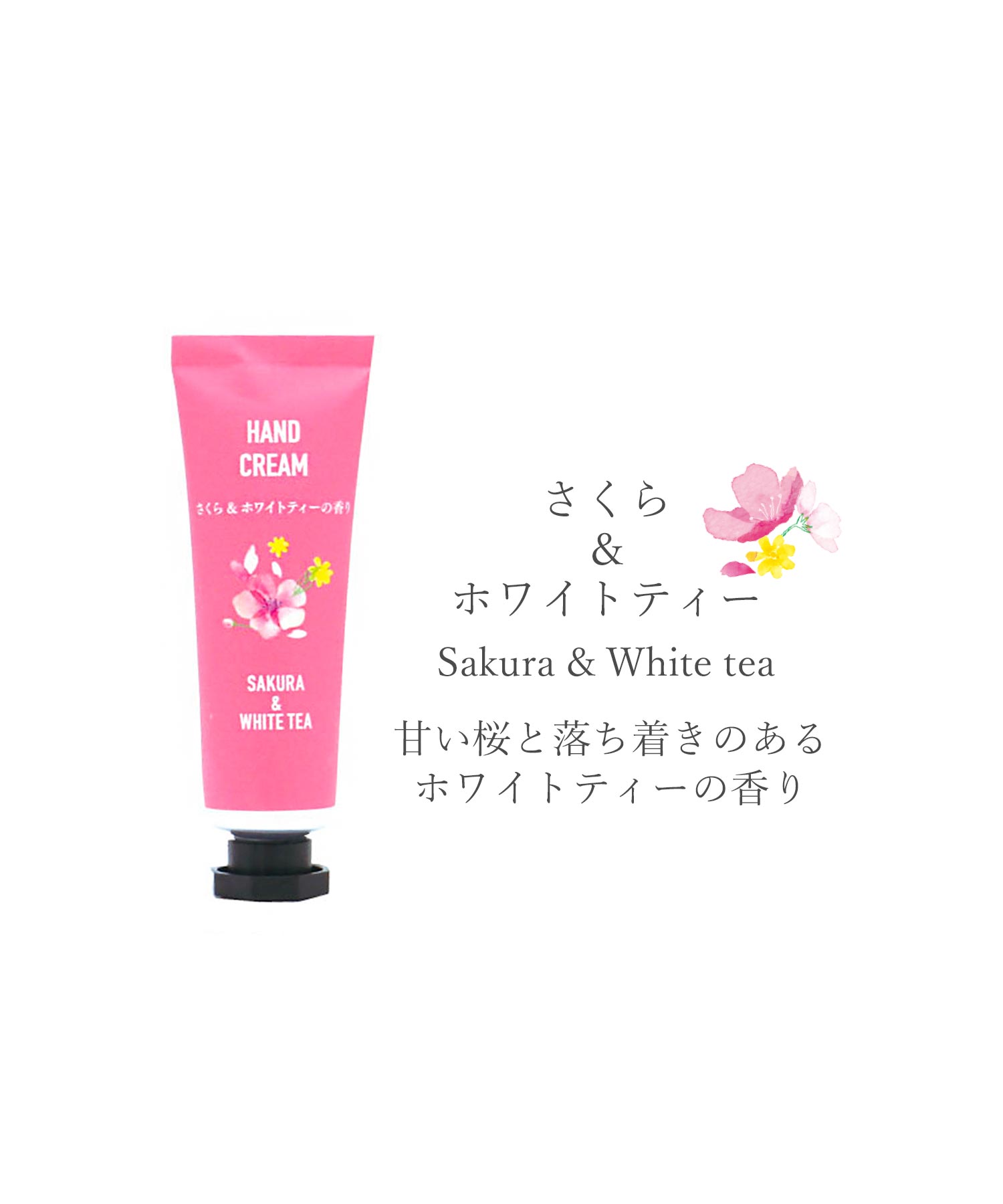 楽天市場】ミニハンドクリーム 保湿 ハンドケア うるおい さくら