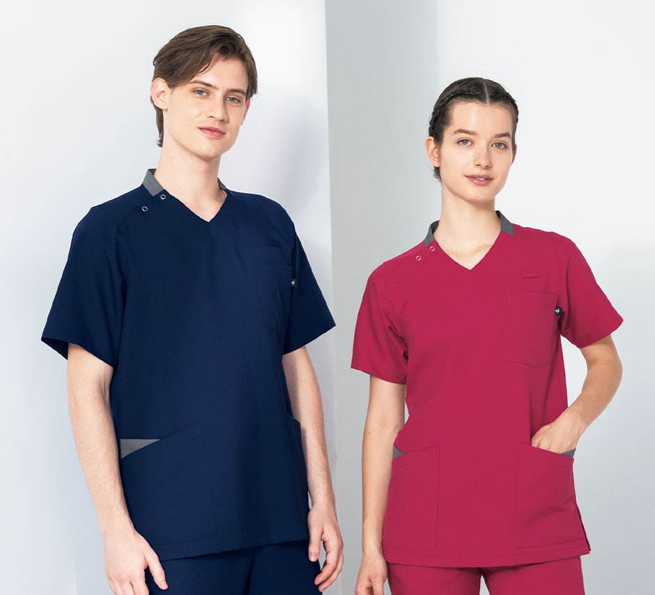 楽天市場】スクラブ 白衣 メンズ レディース 男女兼用 ユニセックス