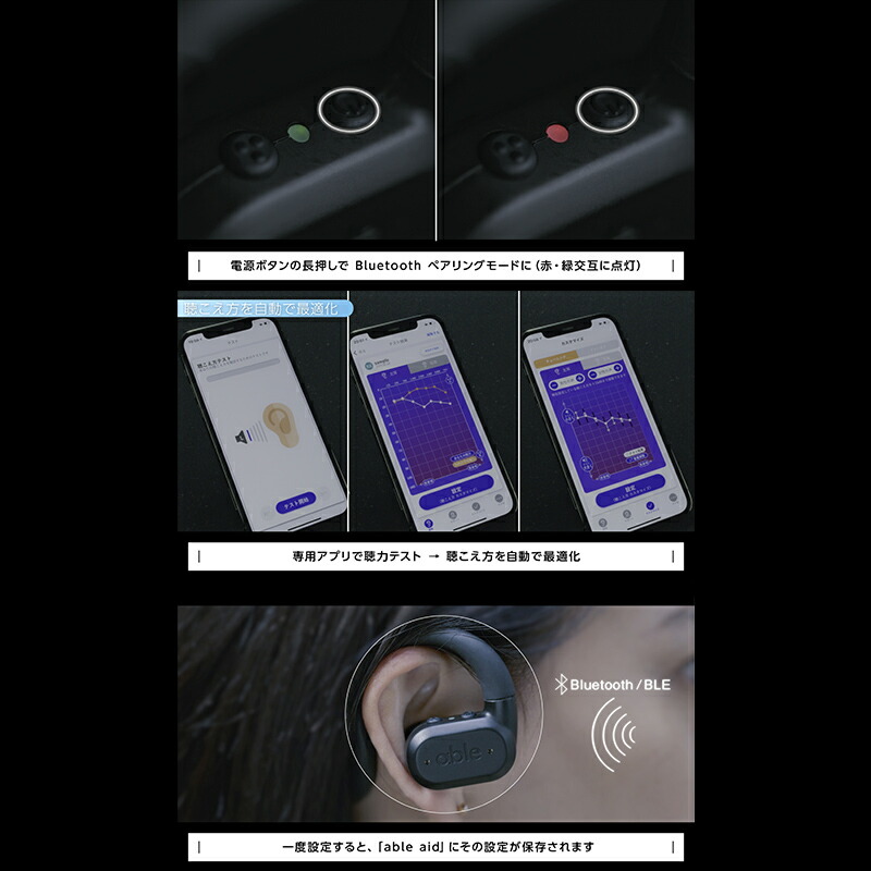 楽天市場】エイブルエイド 超小型 デジタル集音器 日本製 ネックバンド