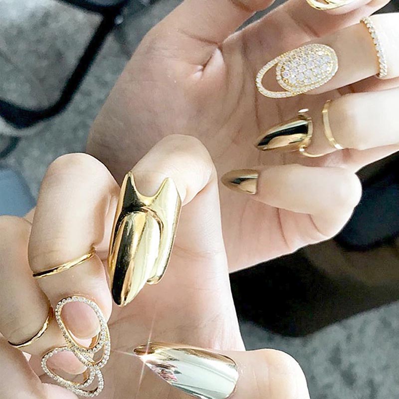 楽天市場】[New スタイル フィンガーチップリング] クリスタルビッグ