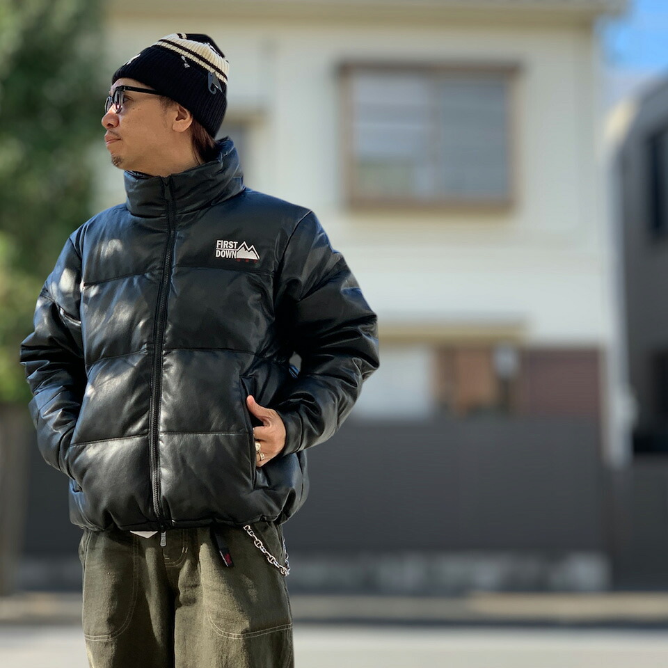 FIRST DOWN / BUBBLE DOWN JKT COLOR LEATHER