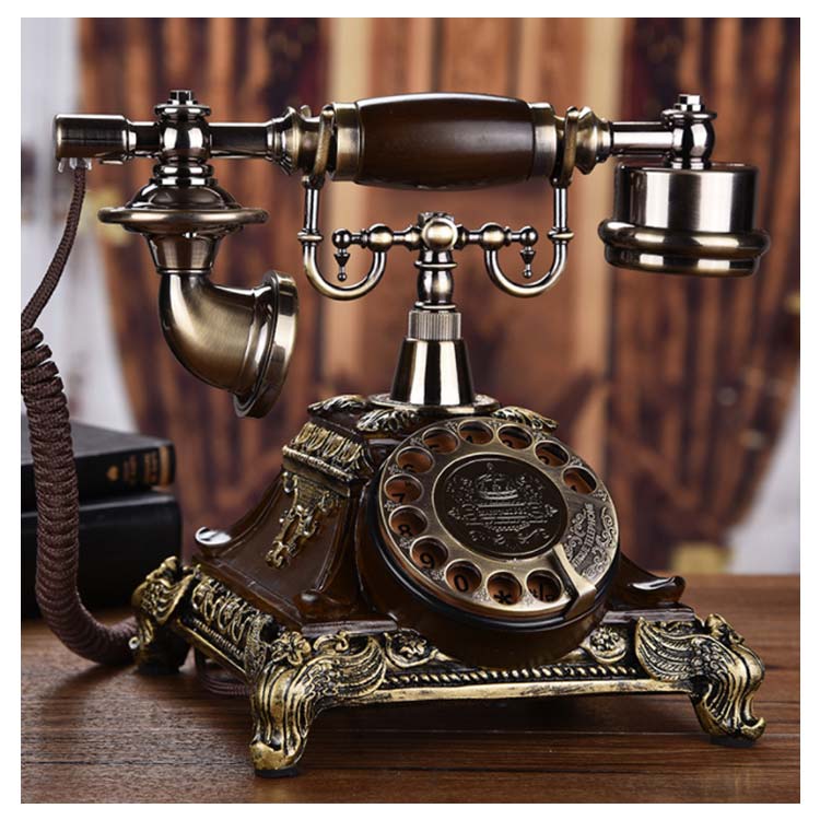 楽天市場】アンティーク電話機 レトロ電話機 有線電話 回転ダイヤル式