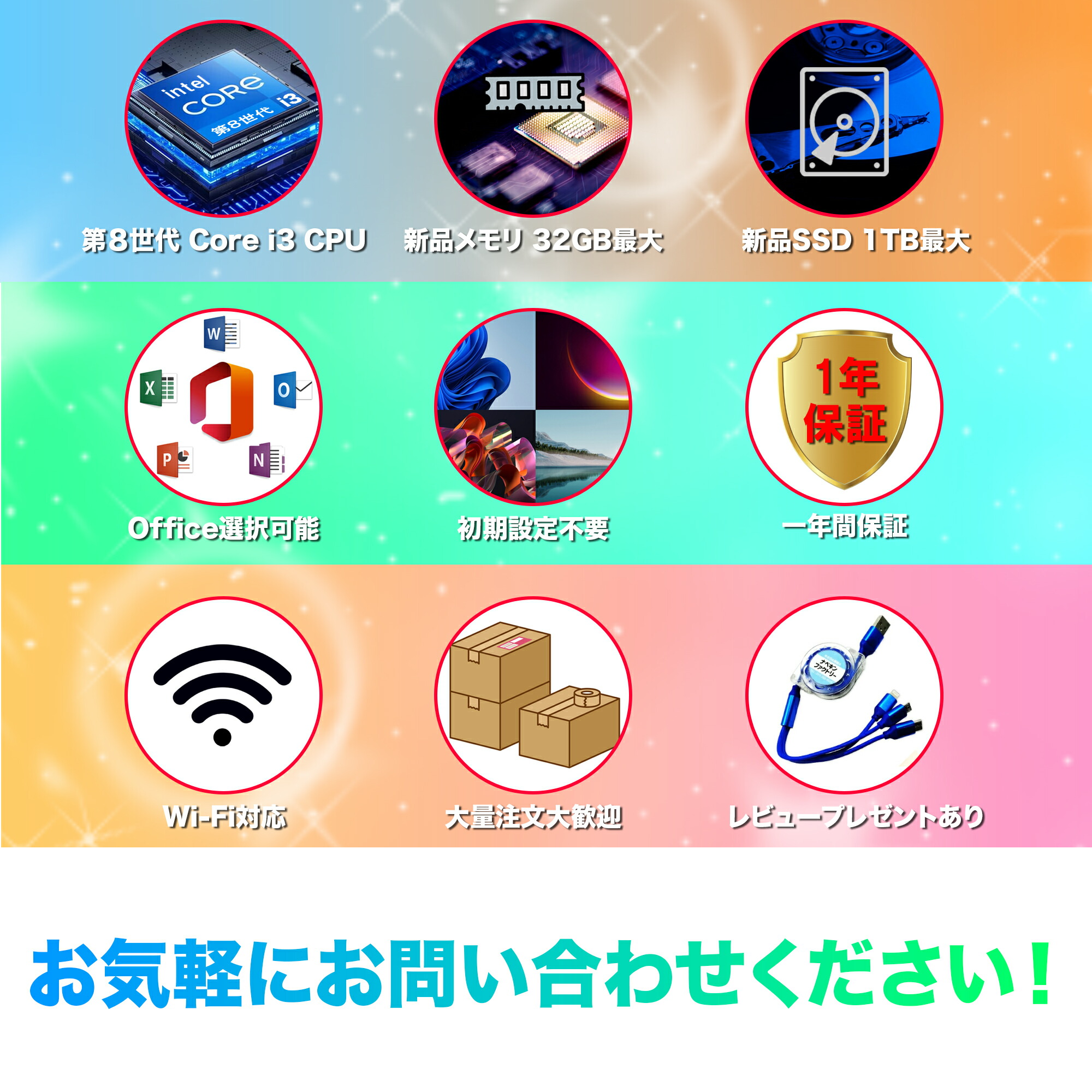 楽天市場】【1年保証】【SSD付き】【Core i3 第8世代CPU】Windows11