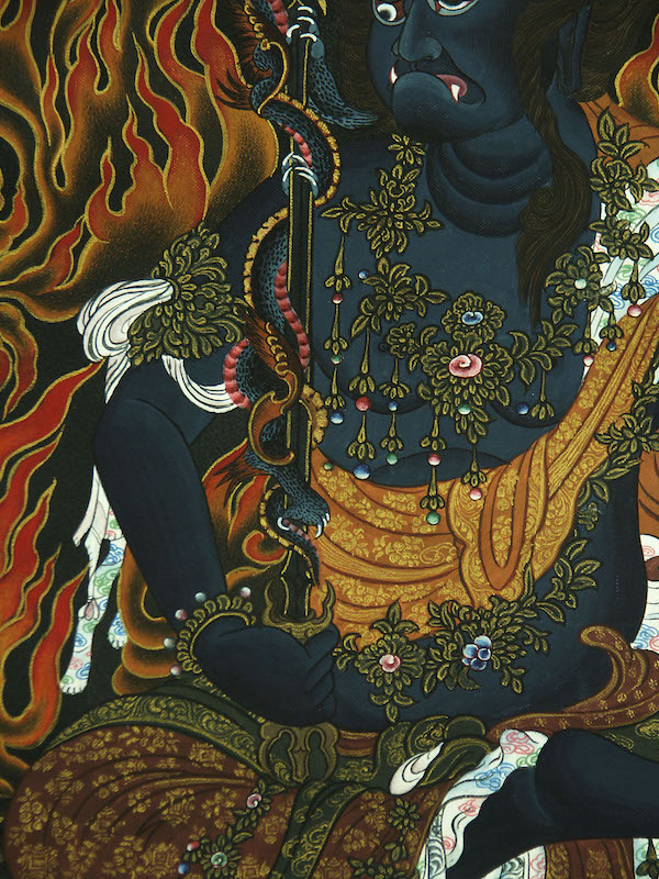 楽天市場】仏画掛け軸 不動明王 肉筆画 一点もの : 仏像仏画チベット