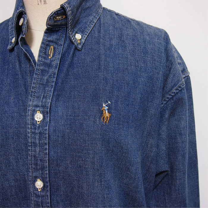 ラルフローレン ポロ レディース ポニーワンポイント ビッグ デニム