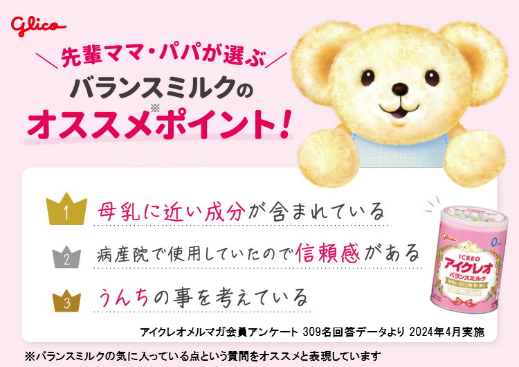 楽天市場】アイクレオ バランスミルク 缶 ケース(2缶×3セット(1缶800g