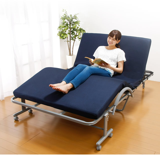 ワルツ 立ち座り楽ちん 低反発メッシュ仕様 収納式 電動リクライニング