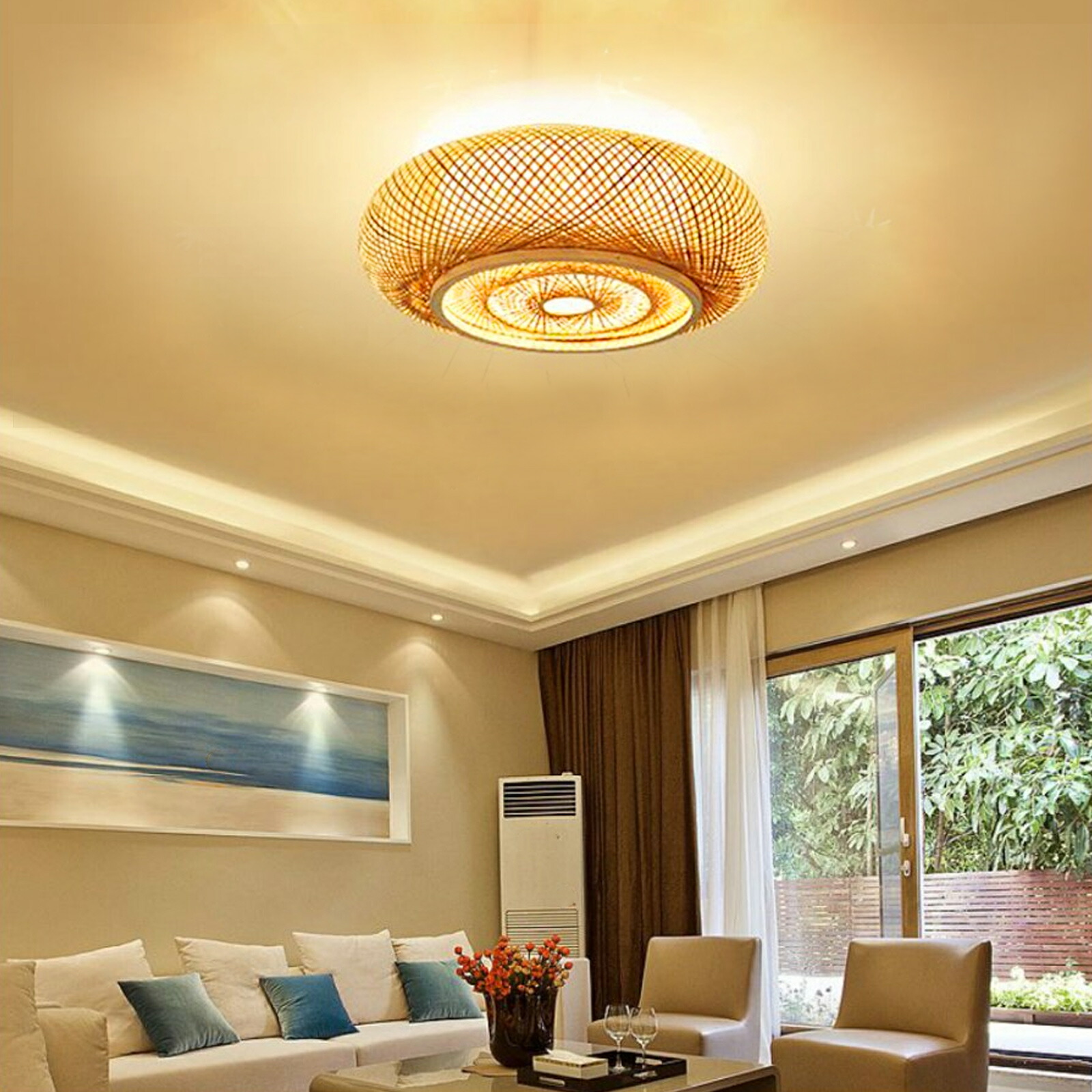 楽天市場】引っ掛けシーリング 和風 シーリングライト 引っ掛け式 竹