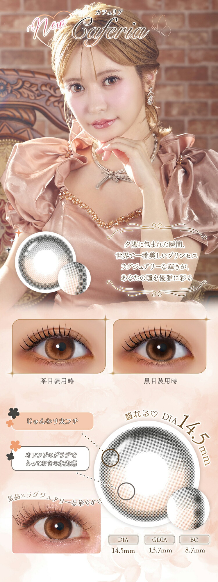 楽天市場】カラコン ワンデー フェレーヌ【エクリンブラウン】 1箱10枚