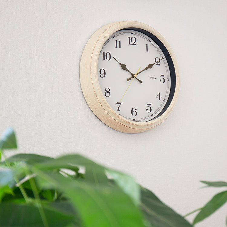 楽天市場】掛け時計 電波時計 エアリアルレトロ【壁掛け時計 掛時計