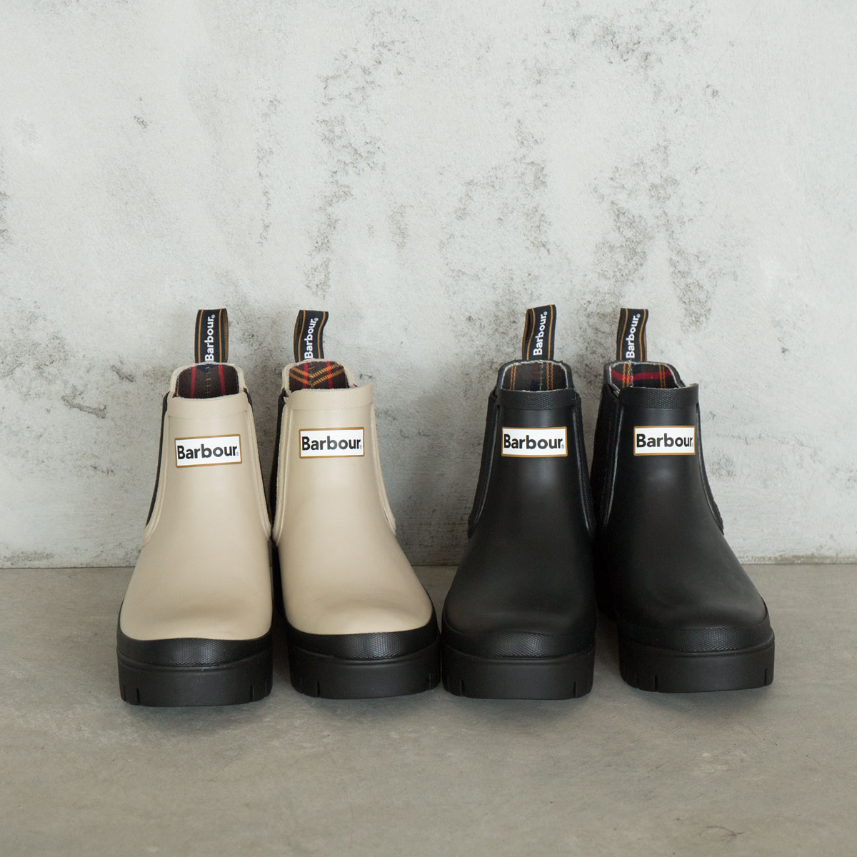 バブアー レインブーツ Barbour HALTON LRF0100 レディース サイドゴア