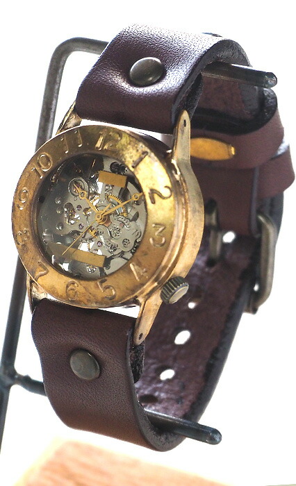楽天市場】渡辺工房 手作り腕時計 手巻き式 裏スケルトン Explorer2
