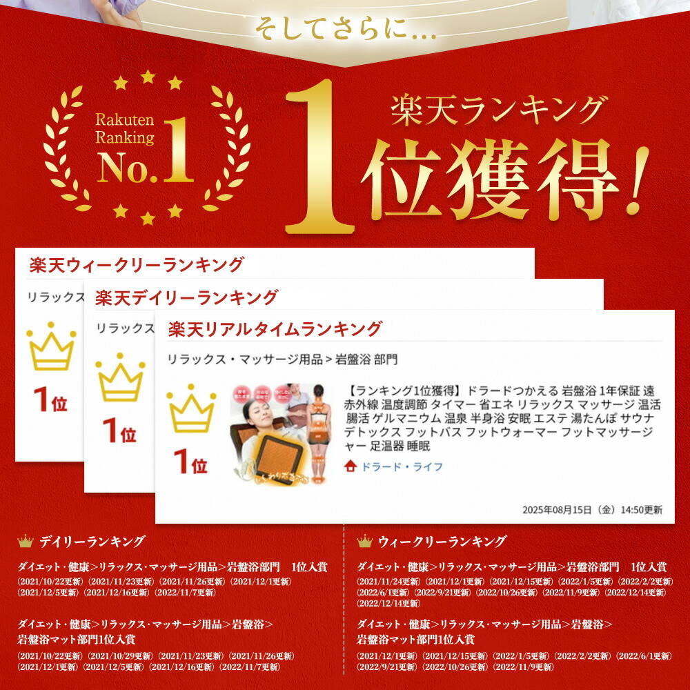 楽天市場】【ラジウム鉱石不使用】ドラードつかえる 岩盤浴 1年保証 遠