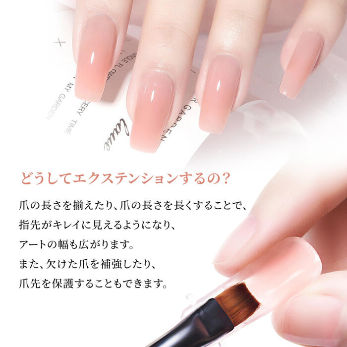 楽天市場】【8点セット】ジェルネイル 長さだし ポリジェル セット