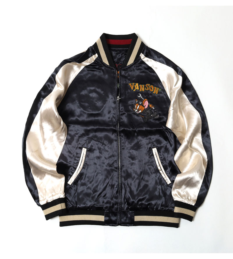 VANSON(バンソン) トム&ジェリーコラボ リバーシブルスカジャン / TJV