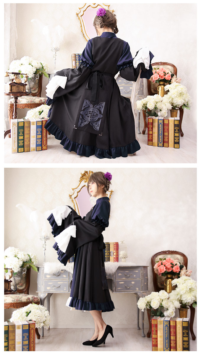 QutieFrash チャイナボタン フリルワンピース QutieFrash チャイナ