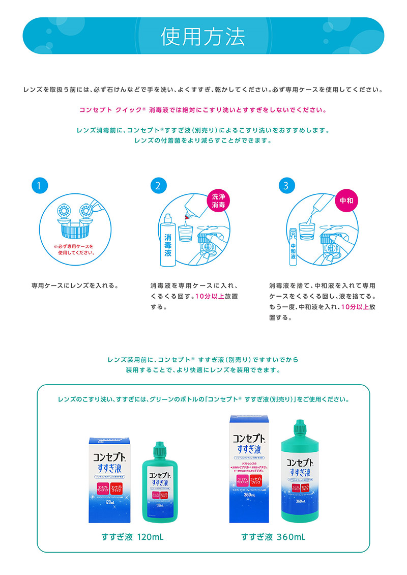 楽天市場】コンセプトクイック 1箱 (消毒液240ml＋中和液15ml×30本入り