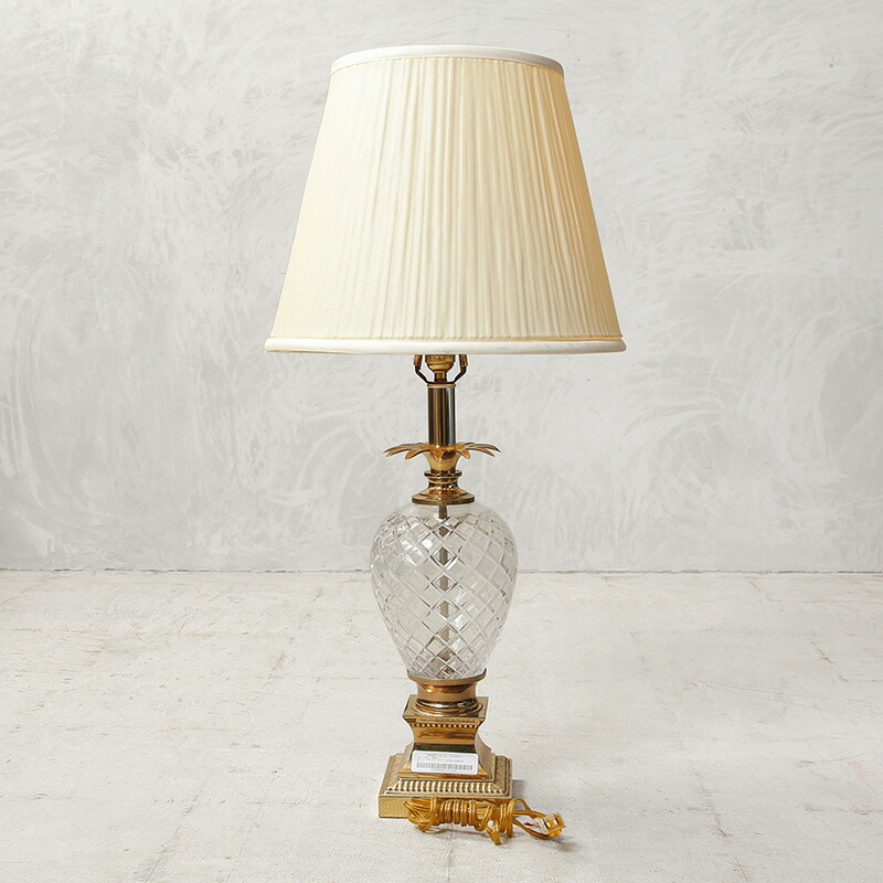 楽天市場】USED 米軍放出 真鍮製 パイナップル型 ガラステーブルランプ