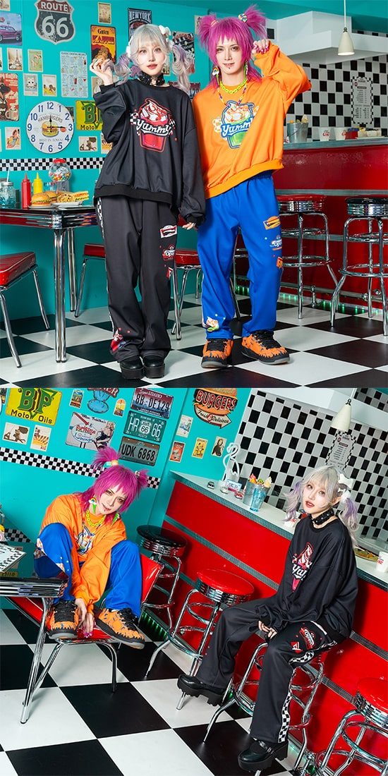 楽天市場】Yummy スウェット トレーナー 長袖 原宿 原宿系