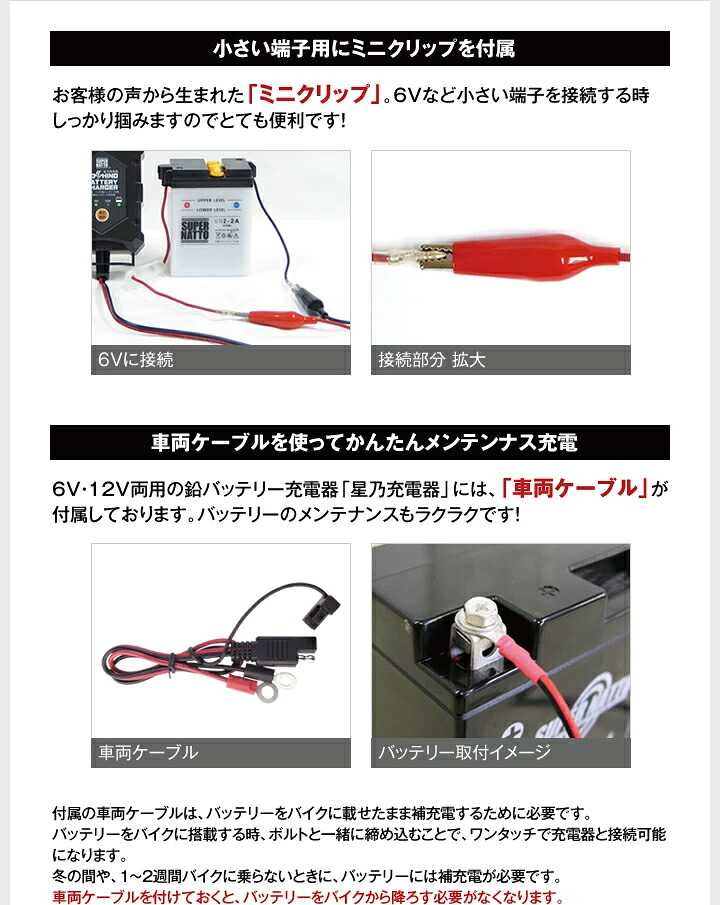 楽天市場】【マラソン☆エントリーでP10倍】バイクバッテリー充電器+