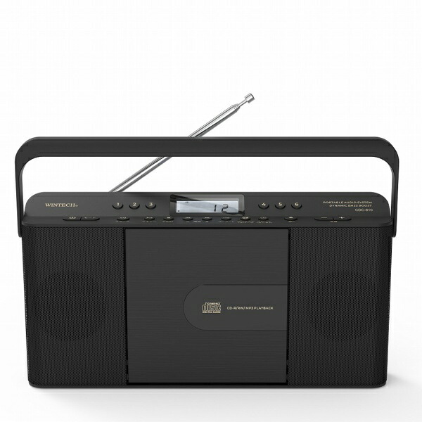 楽天ビック｜WINTECH｜ウィンテック CDクロックラジオ ブラック CDC