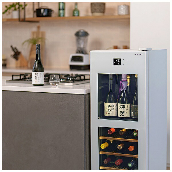 楽天ビック｜さくら製作所｜SAKURA WORKS 2温度 日本酒＆ワインセラー
