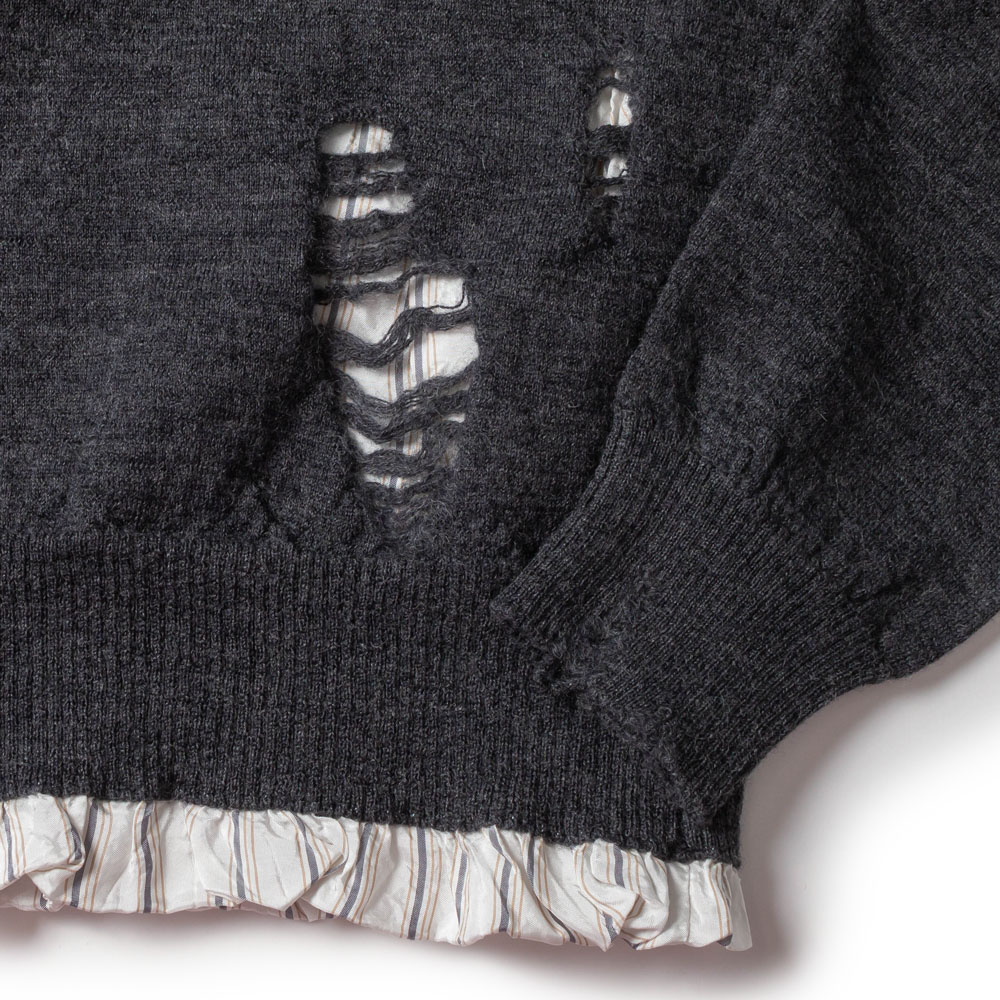 Maison Margiela(メゾン マルジェラ)SI1HA0005 ダメージ加工 クルー