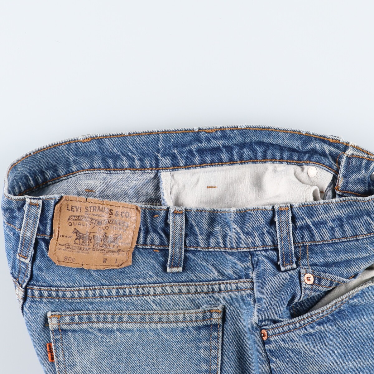 古着 90年代 リーバイス Levis 509 オレンジタブ ストレートデニム
