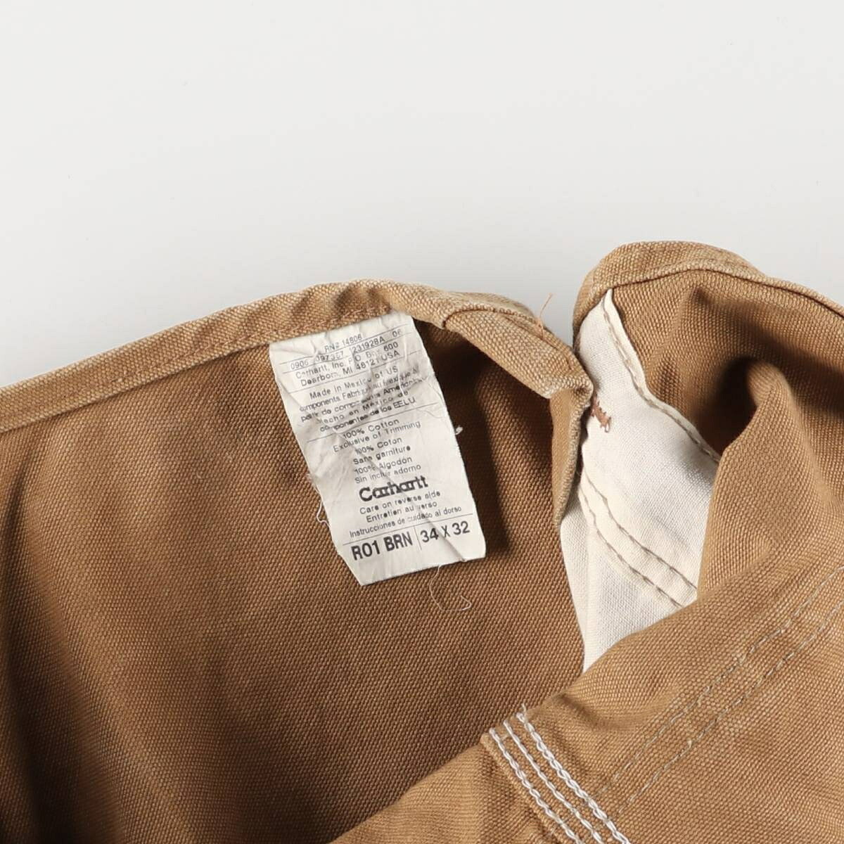 古着 00年代 カーハート Carhartt ダブルニー ダック オーバーオール