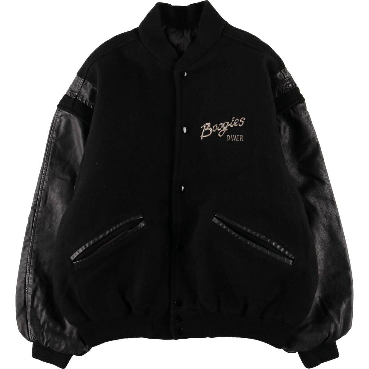 古着 80～90年代 IDENTITY INC バックロゴ 中綿入り スタジャン