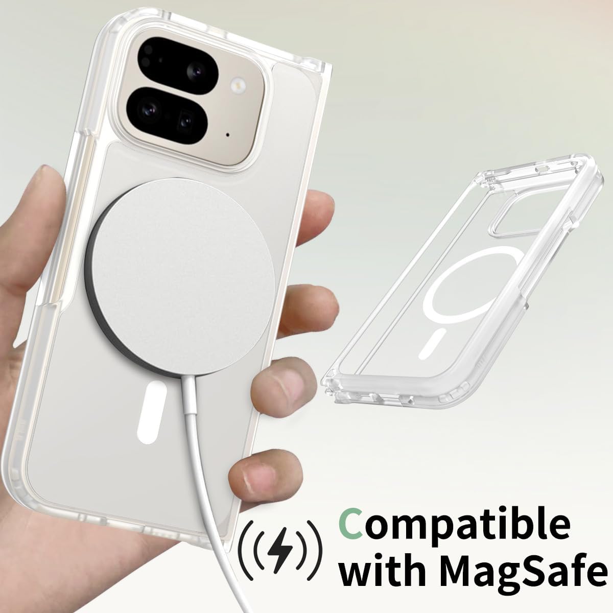 楽天市場】Pixel 10 Pro Fold ケース MagSafe対応 耐衝撃 半透明 米軍