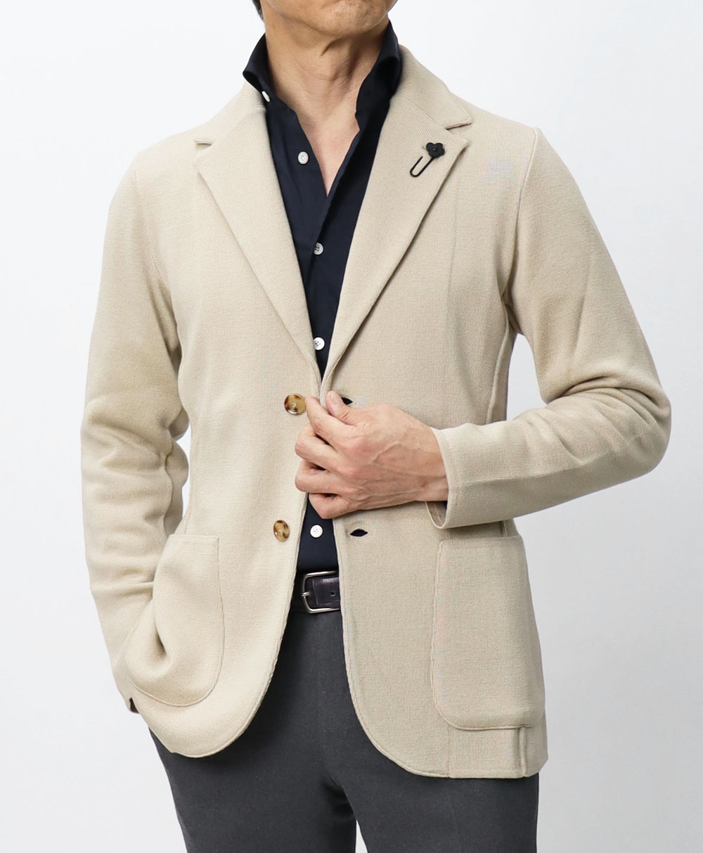 ラルディーニ / LARDINI / ニット ジャケット / ウール / LJM56