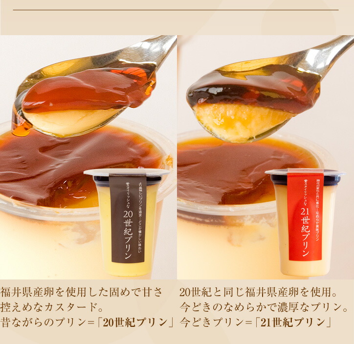 送料込】20世紀プリン、21世紀プリンの8個セット | プリン・ゼリー