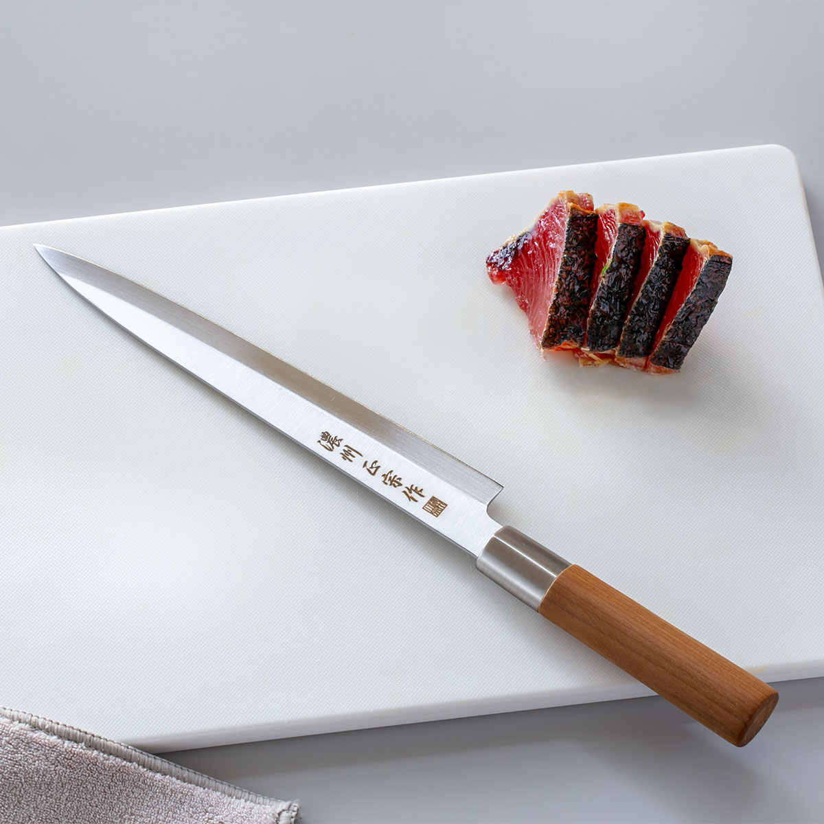楽天市場】刺身包丁 20.5cm ステンレス和包丁 クロム 濃州正宗作 日本