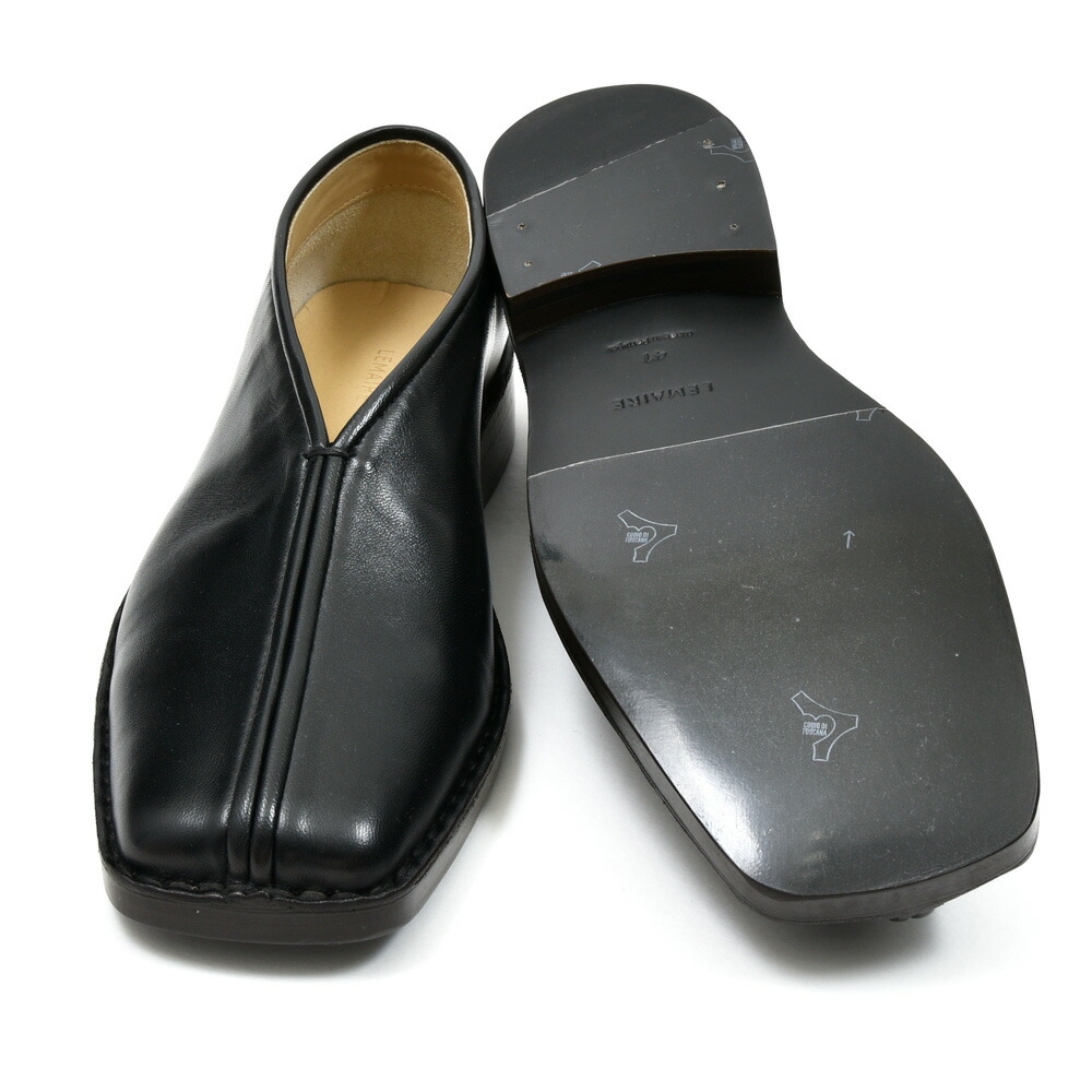 LEMAIRE（ルメール）FLAT PIPED SLIPPERS ラムレザーフラットシューズ