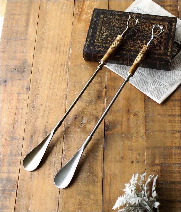 楽天市場】靴べら 真鍮 おしゃれ 56cm 靴ベラ クラシック アンティーク