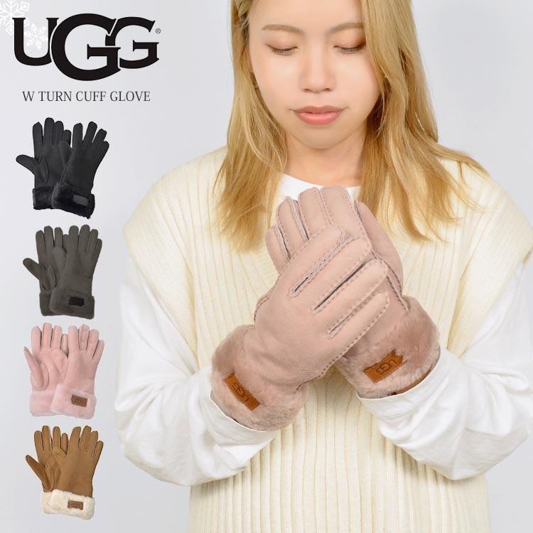 楽天市場】手袋 レディース ugg アグ グローブ 手ぶくろ 本革 羊革