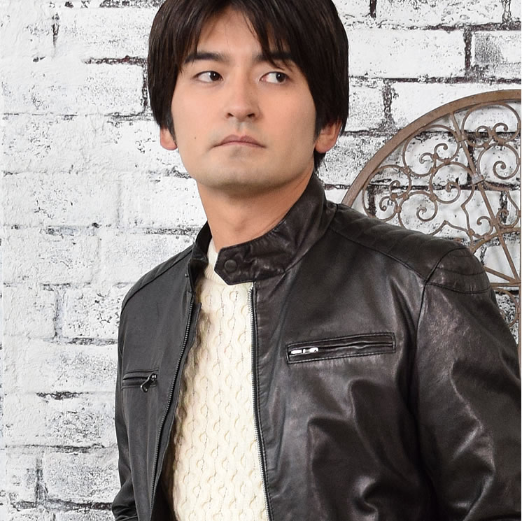 30%OFF 会員価格適用外】イタリア製 ラムレザー メンズ ライダース