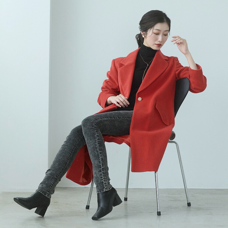 楽天市場】【10%offクーポン】チェスターコート アンゴラ ウール混