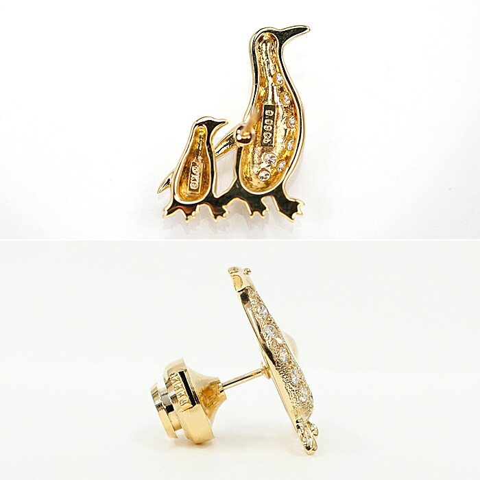 楽天市場】☆3/6 ミキモト ダイヤモンド ピンブローチ 0.09ct K18