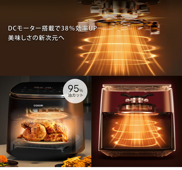 楽天市場】COSORI TurboBlaze 6.0L ノンフライヤー （CAF-DC601-KJP