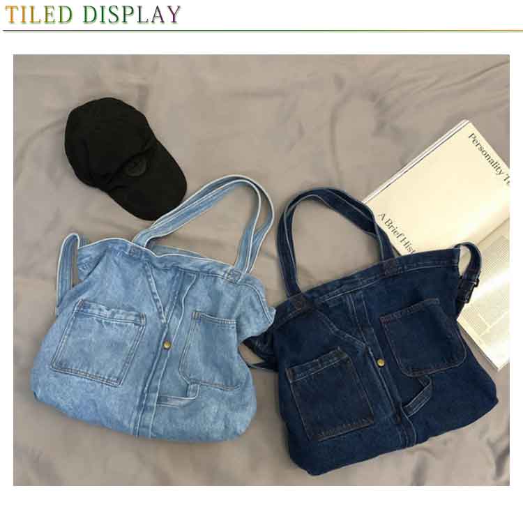 楽天市場】トートバッグ レディース キャンバス バッグ デニム デニム