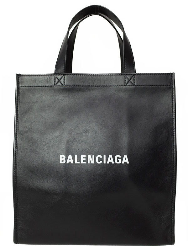 BALENCIAGA】バレンシアガ『ロゴ ショッパー レザー トートバッグ