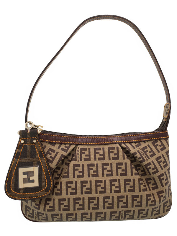 FENDI】フェンディ『ズッキーノ柄 ポーチバッグ』8BR566 レディース