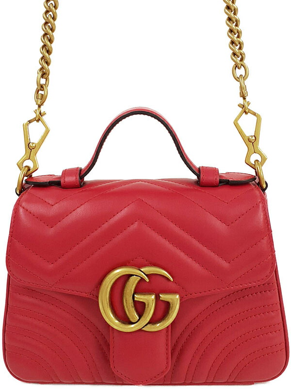 GUCCI】グッチ『GGマーモント ミニトップハンドルバッグ』547260