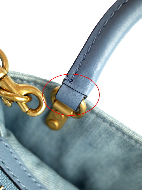 COACH】コーチ『ローグ25 ウィズ ティー ローズ デニム グラブタン